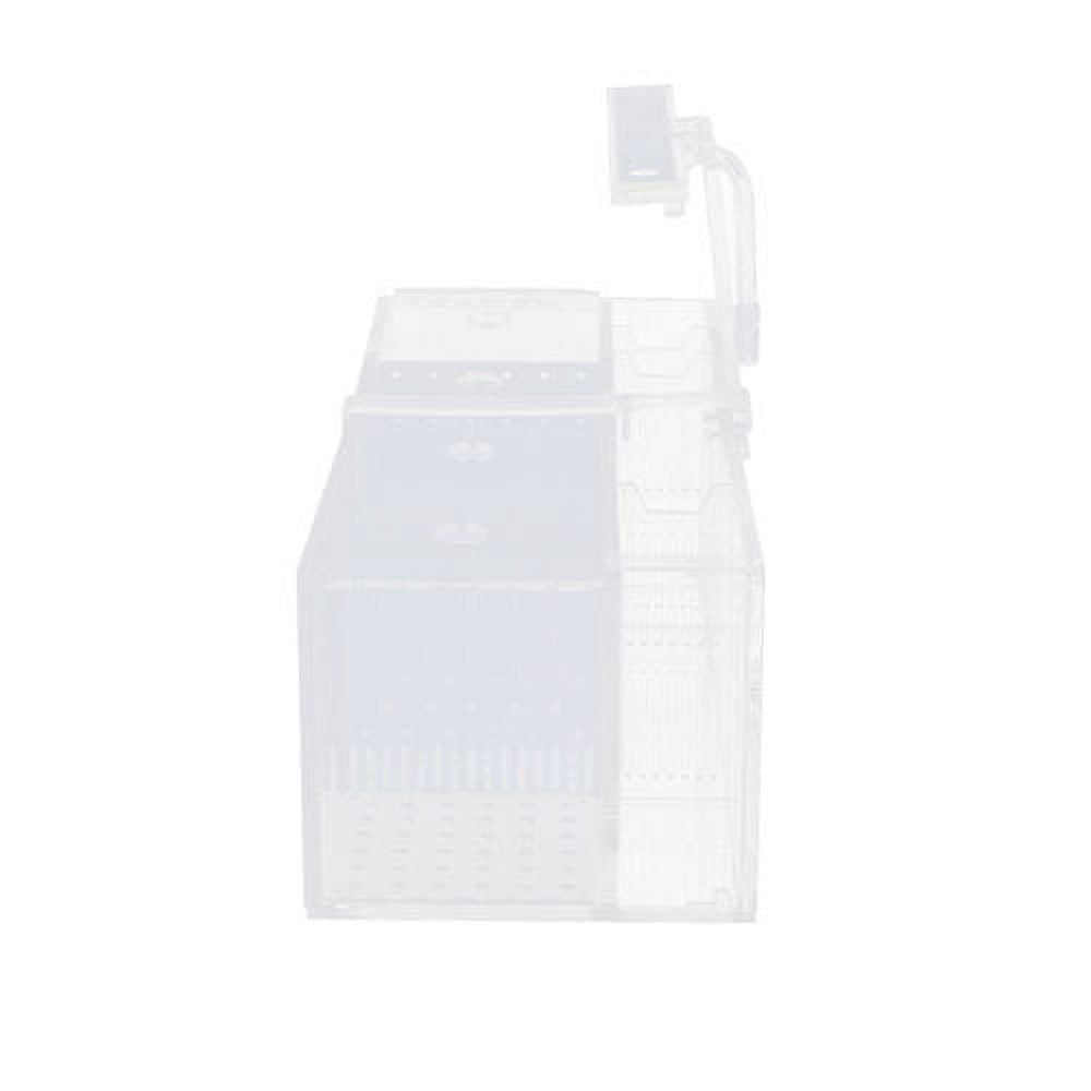 LED Light Aquarium Acrylic 4 Grids Betta Fish Tank Isolation Box with Pump