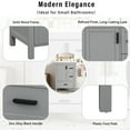 thumbnail image 4 of Euroco Modern 24-inch Bathroom Vanity with Ceramic Sink, Soft-Close Door, Double-Layer Door Shelf, and 3 Drawers, 4 of 9