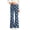 Blue 5, variant on Fancifize Girl's High Waist Flare Pants, Girls Casual Cozy Bell Bottom Pants, Cute Floral Print Stretchy Trousers 2-13 Years