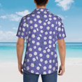 thumbnail image 3 of Lsque Daisies Flowers pattern Hawaiian Shirt for Men, Unisex Summer Beach Casual Short Sleeve Button Down Shirts-Small, 3 of 9