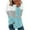 Light Blue##1, variant on Jsaierl Women's Sweatshirts Cute Color Block Sweatshirts Crewneck Dressy Casual Pullover Tops Trendy Long Sleeve Shirts