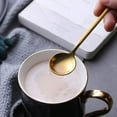 thumbnail image 5 of 8 Packs, Gold-Plated Stainless Steel Coffee Spoon, Mini Teaspoon for Sugar Dessert Cake Ice Cream, 5 of 5