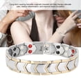 thumbnail image 3 of Pulsera de magnetoterapia ANGGREK para hombres y mujeres, de acero Inoxidable 4 En 1, color Oro, 3 of 7