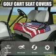 thumbnail image 2 of SEANATIVE USA Flag Golf Cart Seat Covers Club Car Golf Ball Pattern Golf Cart Seat Towel Blanket with Storage Pockets Washable Golf Cart Accessories Fits for More 2 Person Seats Golf Carts Decor, 2 of 7