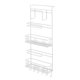 thumbnail image 2 of Estante colgante multifuncional para refrigerador, organizador de especias | Organizador metálico adhesivo para cocina | Soporta rollos, film transparente, alimentos envasados y ropa, 2 of 6