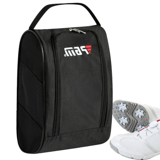 Athletic Golf Shoe Bag Keep Your Shoes With You At All Times for Soccer Cleats Basketball Shoes or Dress Shoes  Black
