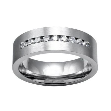 

European And American Fashion Men s And Women s Couple Rings With Zircons Wedding Rings