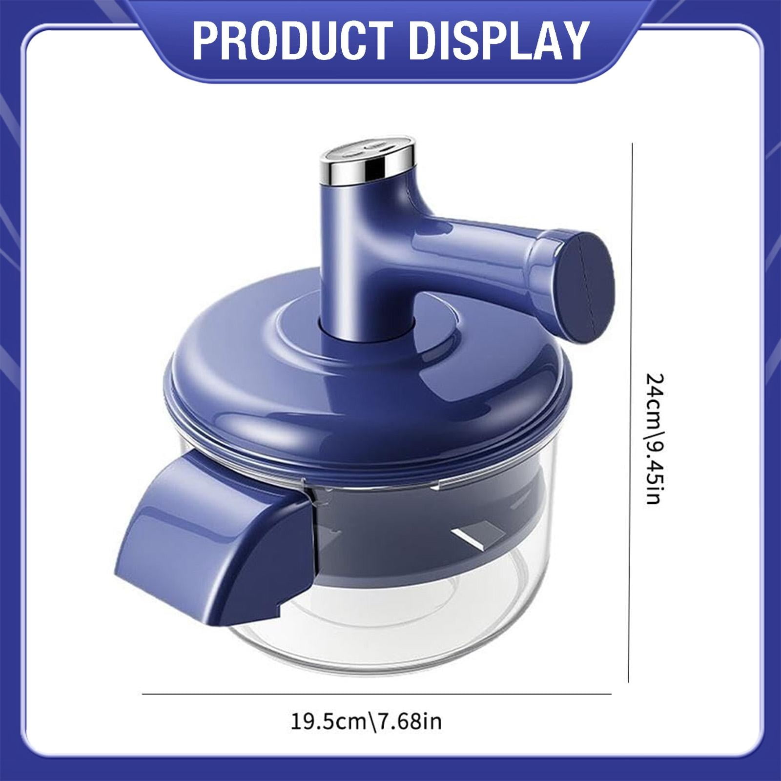 Clearance Under $25 Automatic Vegetable Peeler Rechargeable 2-in-1 with Whisk Attachment Blue
