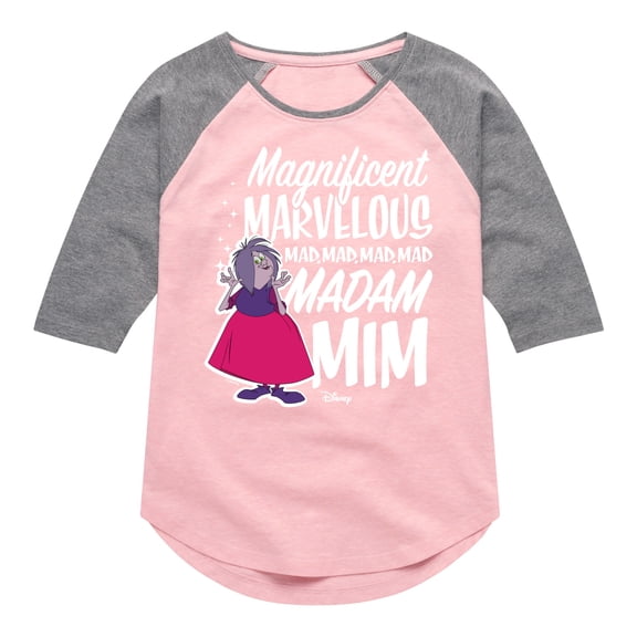 Disney - The Sword And The Stone - MagnifiCan't Madam Mim - Toddler & Youth Girls Raglan Graphic T-Shirt