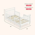 thumbnail image 4 of Dream On Me Emma 3-in-1 Convertible Toddler Bed, White, Model #649-W, 4 of 6