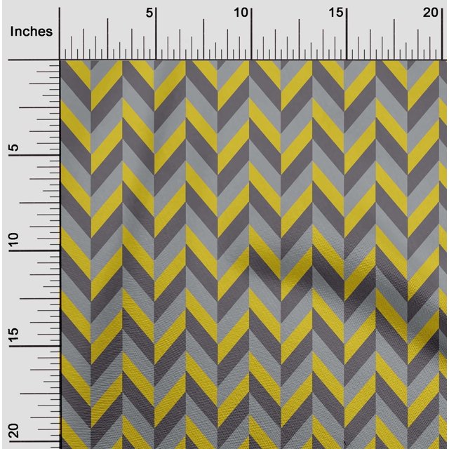 oneOone Rayon Yellow Fabric Stripes Craft Projects Decor Fabric Printed By The Yard 56 Inch Wide-GPY