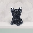 thumbnail image 6 of WLPZXP Cute Bulldog Figurine Ornament Tabletop Decor Miniature Statue Animal Sculpture Black, 6 of 9