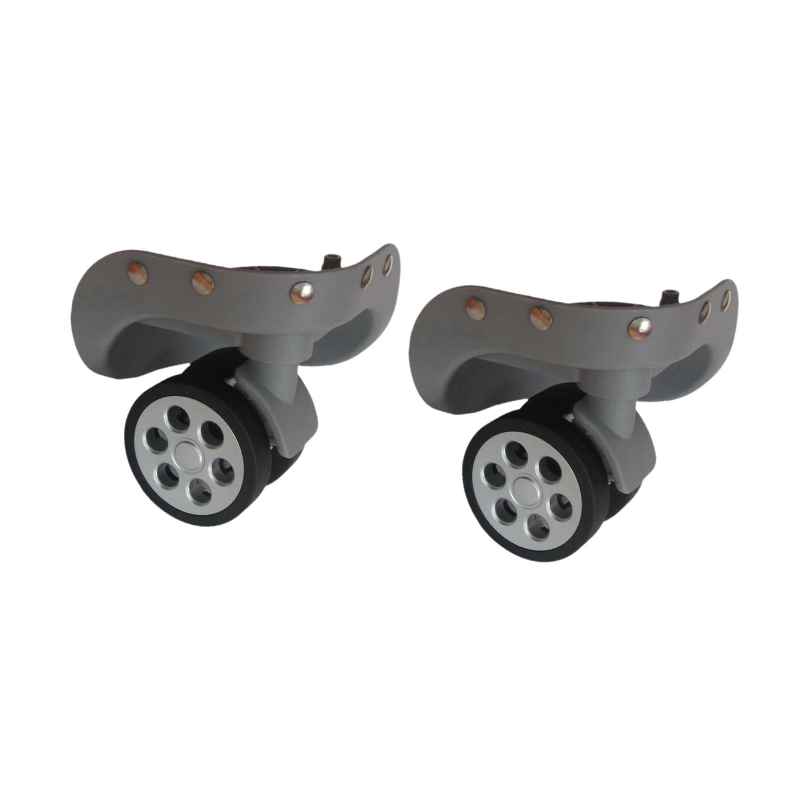 2 Pieces Luggage Wheels Suitcase Wheels Repair Parts 360 Swivel for Travel Luggage Trolley Cases