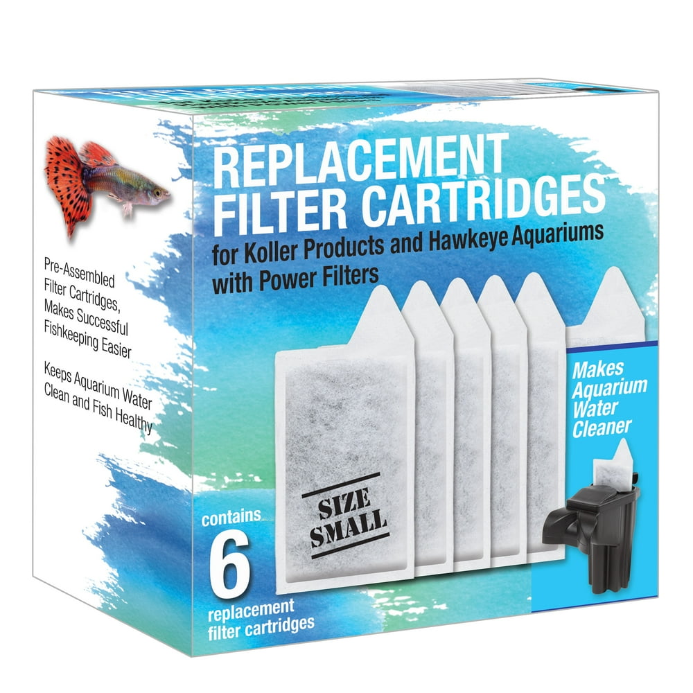 Koller Products Replacement Filter Cartridges Small, 6Pack, Fits