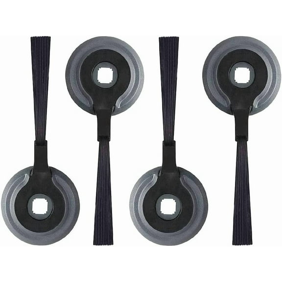 888 4Pack Replacement Parts Side Brushes, for Shark ION Robot AV751 S87 R85 RV850 RV850WV R71 R72 R75 S86 R87 R76 RV871 RV761,Black