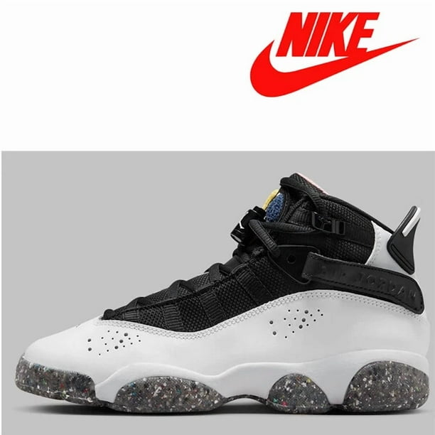 N I-K-E Jo r-dan 6 RINGS GS dv3178-100 White Black NEW ON SALE 100% BASKETBALL BOY