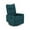Teal/Black, variant on GDF Studio Kimpton Contemporary Fabric Tufted Glider Swivel Pushback Recliner, Beige and Black