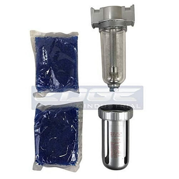 In LINE Desiccant AIR Dryer for Compressed AIR Great for Pneumatic Tools Spray Booth Plasma Cutter, with Desiccant beads (1/2" NPT)