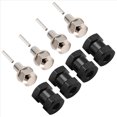 thumbnail image 3 of 4 Adaptadores de Transmisión de Cubo de Rueda Hexagonal de 12 Mm, Acoplador Combinador de Extensión de 15 mm para 1/10 RC Car Crawler SCX10 D90, Negro, 3 of 5