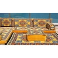 thumbnail image 4 of L Shaped Arabic Floor Pillows, Sleeper Sofa, Diwan Sofa, Turkish Sofa Seating, Floor Cushions for Adults, Arabic Majlis, Futon Sofa Bed, Sofa Couch, 4 of 5