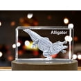 thumbnail image 2 of Unique 3D Engraved Crystal with Alligator Design - Perfect Gift for Reptile Lovers, 2 of 5