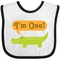 thumbnail image 3 of Inktastic 1st Birthday Alligator Jungle Boys or Girls Baby Bib, 3 of 4