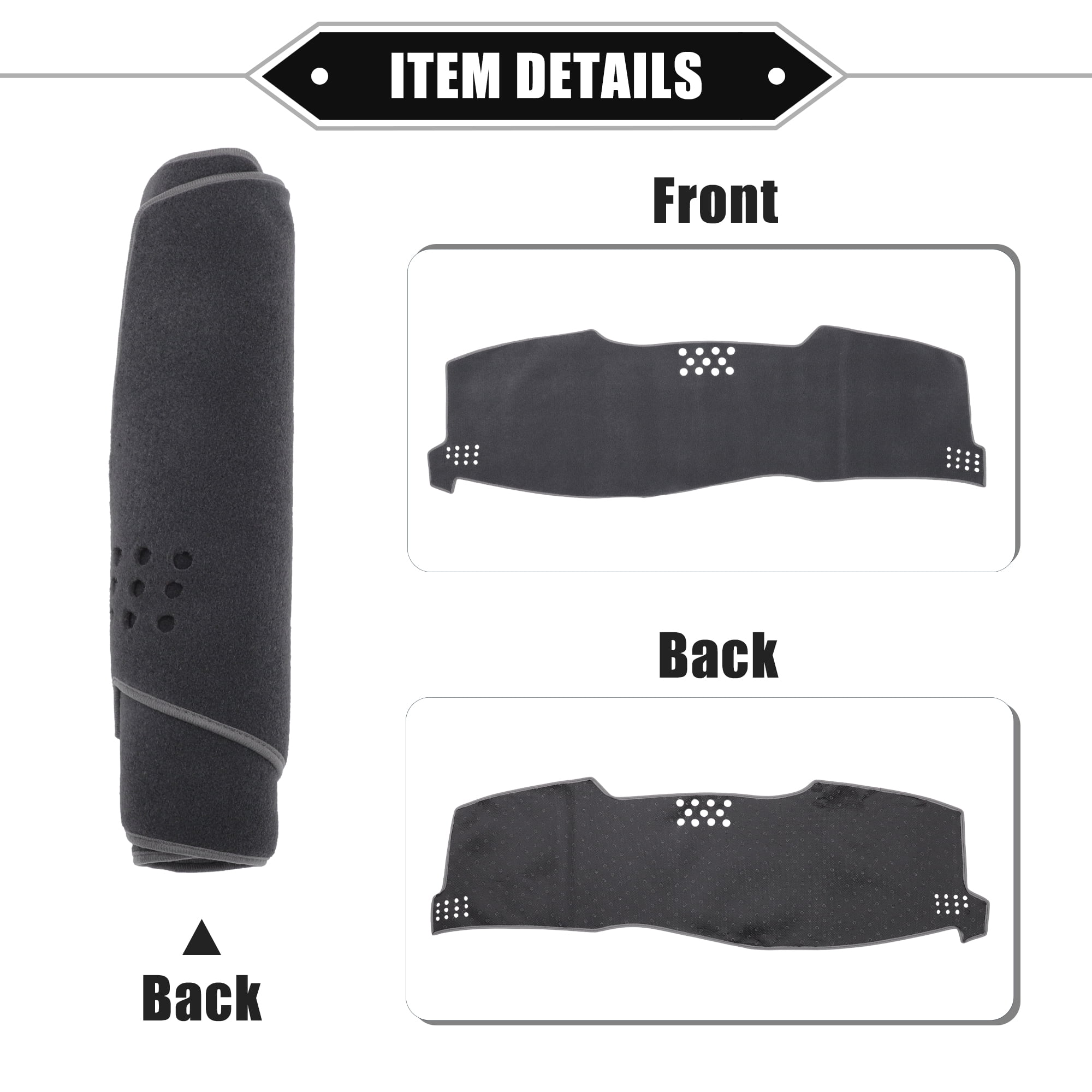 Unique Bargains Car Dashboard Cover Mat for Toyota Avalon 2005-2010 Gray
