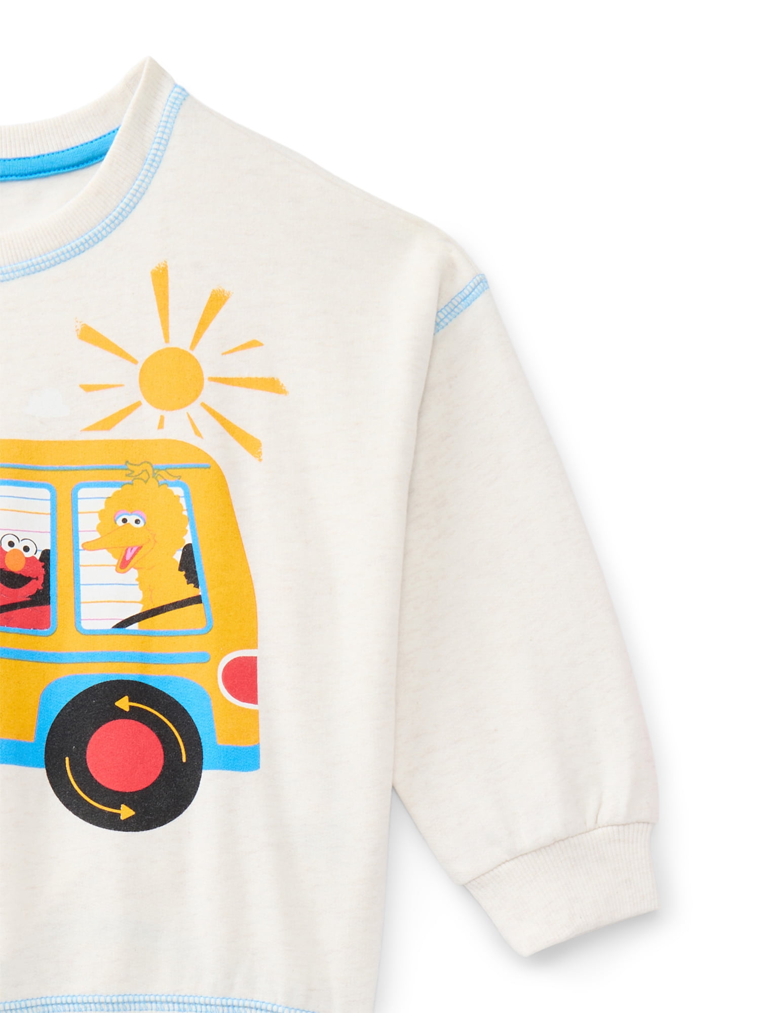 Ms. Rachel x Sesame Street Toddlers' Graphic Sweatshirt with Long Sleeves, Sizes 12M-5T