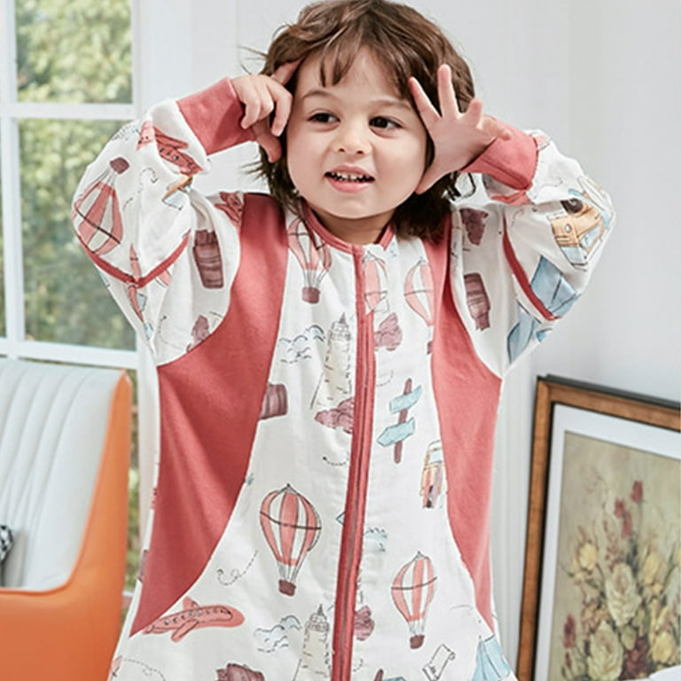 Toddler Walking Sleeping Bag Baby Sleep Sack with Feet Long Sleeve Swaddle Wearable Blanket Style Style 3 Walmart