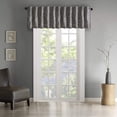 thumbnail image 2 of JLA Home INC Andora Faux Silk Embroidered Window Valance Grey 50x18, 2 of 3