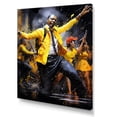 thumbnail image 2 of Designart "Fusion Of Yellow Jazz Dance I" Dance Wall Art Prints, 2 of 7