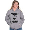 thumbnail image 4 of Corgi Mom Dog Pet Parent Fur Mama Zip Hoodie Sweatshirt Women Brisco Brands S, 4 of 6