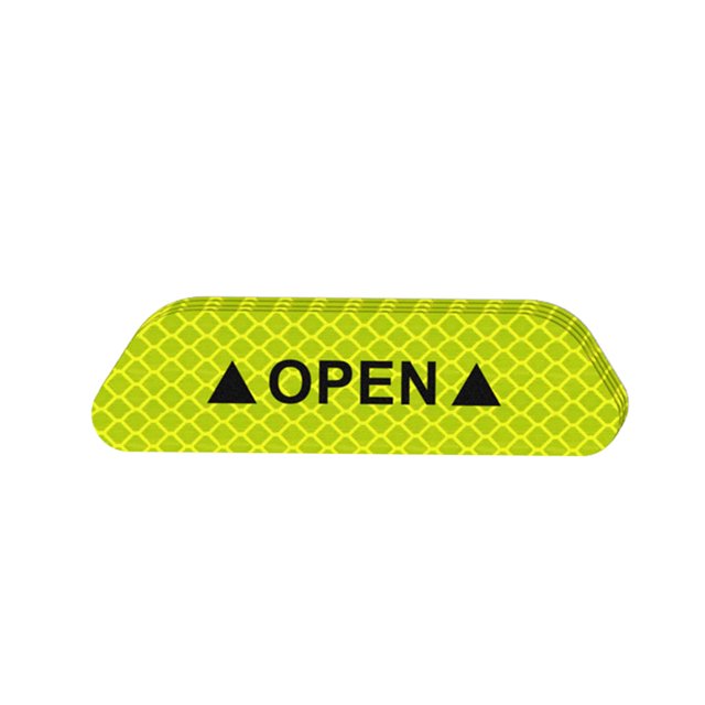 Unatoiry 4PCS/Set Car Door Stickers Warning Mark Tape Auto Exterior Reflective Tape Auto Exterior Accessories Open Sign Safety Reflective Strip green 1Set