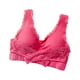 thumbnail image 1 of Qarigey Sujetador push-up de poliéster para mujer - Levanta y da forma a las curvas Ropa interior sin esfuerzo Bralette de talla grande Ropa interior Melon rojo, 1 XXL, 1 of 6
