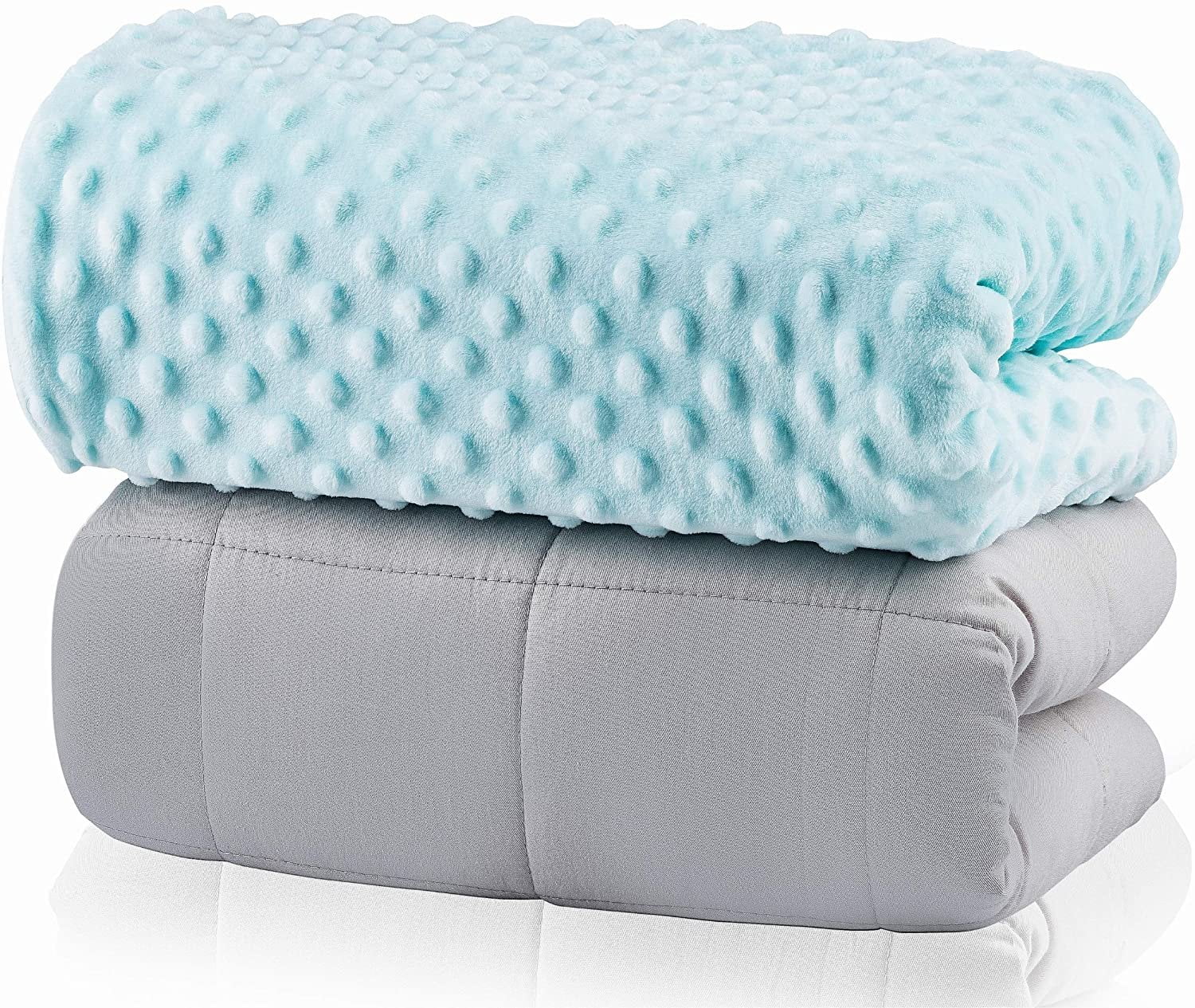 FORTIVO Weighted Blanket for Kids 5lbs Throw Weighted Blanket for Adults Heavy Blanket Best