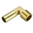 thumbnail image 4 of Brass Barb Hose Fitting 90 Degree 12mm Barb x 3/8 PT Male Pipe Adapter 2pcs, 4 of 4