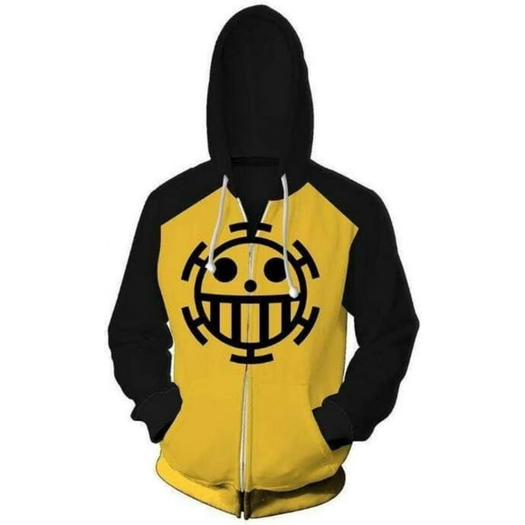 For Cosplay 3D Anime Pullover Hoodie Monkey D Luffy Halloween Unisex Adult Manga Merch Sweater With Kangaroo Pockets X-Large-XX-Large