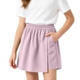 thumbnail image 2 of Teylalorva Kids Girls Skort with Pockets Classic Fit Quick Dry Summer Casual Active Skort Pink Size 12, 2 of 7
