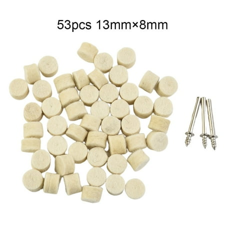 

Fule Wool Felt Buffing Wheel Grinding Cleaning Polishing 3.17mm Shanks Rotary Tool