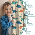 thumbnail image 3 of Blackout Kids Curtains,Beige Cartoon Dinosaurs Plants Pattern Childrens Insulated Curtains Set Of 2,Bedroom Essentials,Toddler Room Decor 42"x63", 3 of 5
