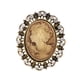 thumbnail image 3 of Broche con retrato de mujer Fernando joyería decorativa de estilo Retro con gemas, 3 of 8