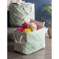 thumbnail image 2 of DII Polyester Bin Lattice Bright Green Rectangle Medium, 2 of 3