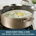 thumbnail image 5 of Anolon Advanced Home 7.5 Quart Hard-Anodized Nonstick Wide Stockpot with Lid, Bronze, 5 of 6