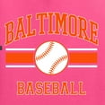thumbnail image 6 of Wild Bobby City of Baltimore Baseball Fantasy Fan Sports Unisex Hoodie Sweatshirt, Neon Pink, Small, 6 of 6