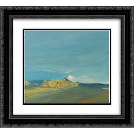 Xavier Martinez 2x Matted 22x20 Black Ornate Framed Art Print 'Oraibi, Hopi village, Arizona'