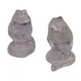 thumbnail image 4 of CUITING Natural Quartz Crystal Gemstone Snake Carved Healing Mini Reiki Serpent Statue-Rose quartz, 4 of 6