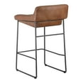 thumbnail image 5 of Moe's Home Collection Starlet Counter Stool Open Road Brown Leather-Set Of Two, 5 of 7