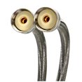 thumbnail image 1 of Fluidmaster 9Wm60P2 Conector Para Lavadora, Paquete De 2, Acero Inoxidable Trenzado, Conector Para Manguera 3/4 X Conector Para Manguera 3/4, 60 Pulgadas De Longitud, 1 of 1