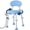 Blue, variant on 360° Swivel Shower Chair with Backrest, Non-Slip Bathtub Chair, Height Adjustable Bath Seat for Elderly, Seniors and Disabled, Compact Shower Bench for Inside Tub or Shower, White