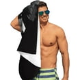 thumbnail image 4 of Ballet Dance Black and White Microfiber Beach Towels Oversized Soft Beach Blanket Absorbent Quick Dry Bath Towels Pool Towels Travel Beach Towels for Kids Adults, 4 of 16